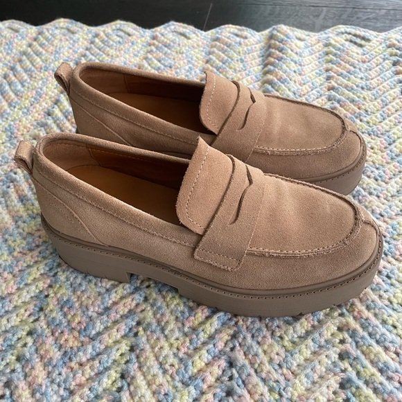Geox Beige Suede Loafers Women's 👞 size 8 - Picture 14 of 16